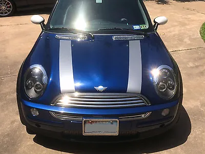 Mini Cooper Bonnet Stripes Hood Vinyl Decal Graphics 2002 2003 2004 2005 2006 • $17.95