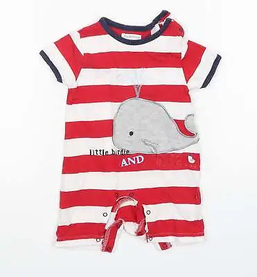 Babaluno Boys Multicoloured Striped Cotton Romper One-Piece Size 3-6 Months • £5