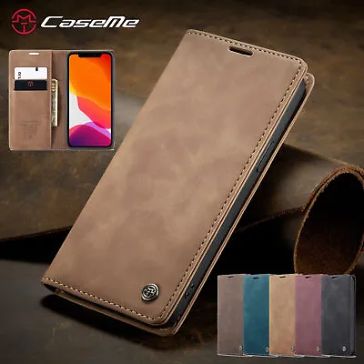 Magnetic Leather Wallet Flip Case Cover For IPhone 15 14 13 Pro Max 12 11 XS XR • $10.46