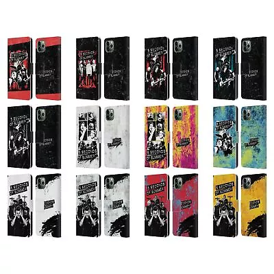 OFFICIAL 5 SECONDS OF SUMMER MONTAGE LEATHER BOOK CASE FOR APPLE IPHONE PHONES • $22.95