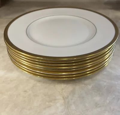 Minton Winchester K-132 Bone China Gold Encrusted Dinner Plates Set (8) • $98.99