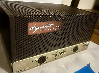 ~Vintage~ Working Original Dynaco Dynakit Stereo 70 Tube Amplifier.  • $300