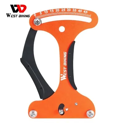 WEST BIKING Bike Spoke Tension Meter Measure Bicycle Wheel Repair Tool Orange • $17.98