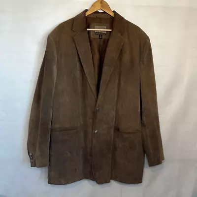 Cabela's  Buffalo Nickel  Suede Leather  Sport Coat Jacket Blazer Men's 50 Tall • $50