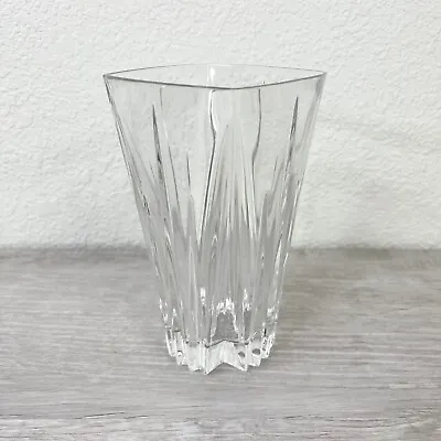 Lenox Ovations Crosswinds 6  Square Vase Lead Crystal • $30