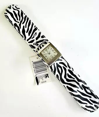 JJ Slap Watch Quartz Wrist Leopard Print Strap W/ Tag Japan PC21A Movt Moulin  • $8