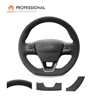 MEWANT Alcantara Car Steering Wheel Cover For Focus ST-Line Focus ST Fiesta ST • $219.02