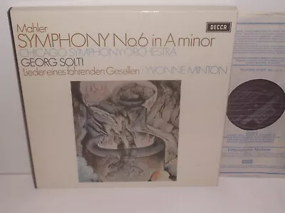 SET 469-70 Mahler Symphony No.6 Chicago Sym Orch Georg Solti 2LP Box Set • £19.99