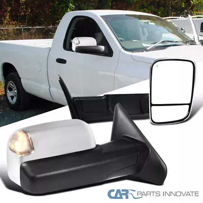 Fit 02-08 Dodge Ram 1500 03-09 Ram 2500/3500 Chrome Power Heated LED Tow Mirrors • $135.95