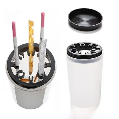 Nail Art Brush Pot Tools Handy Holder UV Acrylic Pen Cleaner Washing Cup Bottle  • $6.29