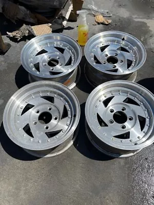 $549 • Buy 14 Vintage Wheels Rims Alloy Mag American Racing Blade Saw Cookie Cutter