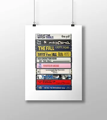 The Fall Poster: Cassette Print Fall Albums Mark E Smith Fan Gift Art • £13.29