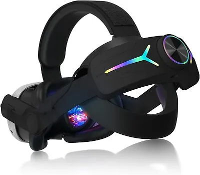 LED RGB Adjustable VR Headset Strap Bundle For Meta Quest 3 W/Battery 8000mAh • $52.49