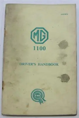 MG 1100 Car Owners Handbook Jan 1963 #AKD3287B • $14.91