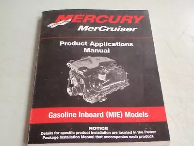 Service Manual Mercruiser Mie Inboard 90-863758000 Printed 2001 Gas Engines  • $29.95