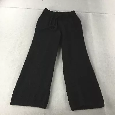 Decjuba D-Luxe Lounge Pants Size S Black Drawstring Fleece Jogger Stretch • $29.97