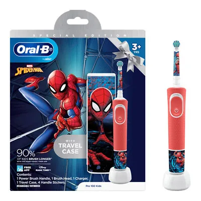 Oral-B Pro 100 Kids 3+Years Electric Toothbrush - Spiderman • $53.70