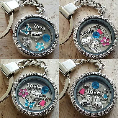 £6.99 • Buy Personalised Keyring GIFT FOR DAD DADDY GRANDAD PAPA GRANDPA - Fathers Day Gifts