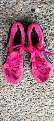 $10 • Buy Puma Hot Pink And Black Running Shoes Size 7US