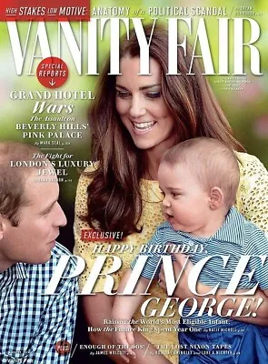 VANITY FAIR August 2014Prince George BirthdayKate Middleton The Royal Family! • £10.99