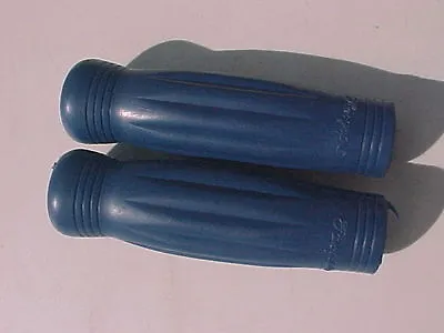 Vintage Blue Tricycle Grips 7/16  ID Elgin Colson Murray Amf Rollfast Nos • $13