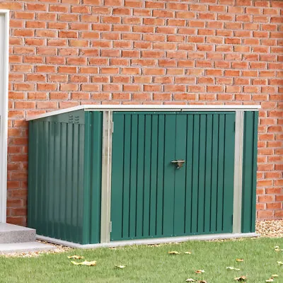 7FT Lockable Storage Unit Box Garden Shed For Wheelie Bins Tools Bike Lawn Mower • £239.95