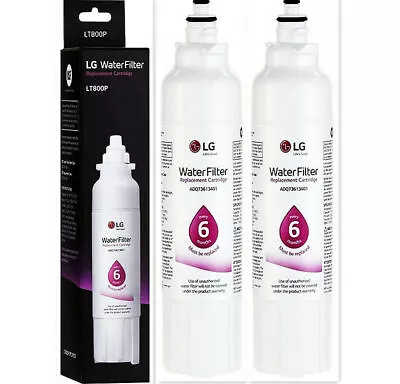 2PCS LG LT800P Refrigerator Replacement Water Filter New Sealed Fit ADQ736134 • $20.88