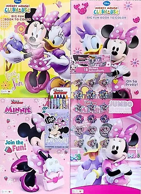 Disney Minnie Mouse Coloring & Activity Books SET OF 4 With Crayons & Stickers! • $15.99