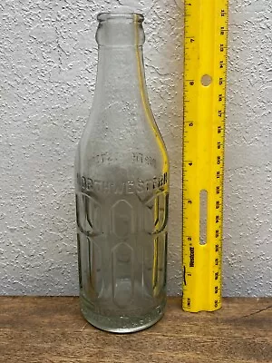 Vintage Northwestern Bottling Works Butte Montana Clear 7 Oz. Bottle ~ NICE • $12.50