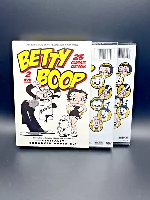 Vtg Two DVD 23 Classic Cartoon Collection Betty Boop Black And White Video • $19