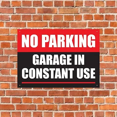 £3.95 • Buy No Parking Metal Sign Garage In Constant Use Private Driveway Disabled 010