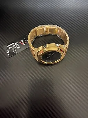 NEW Custom Casioak Casio Oak G-shock Ga-2100 Watch: Gold Strap And Bezel. • $225