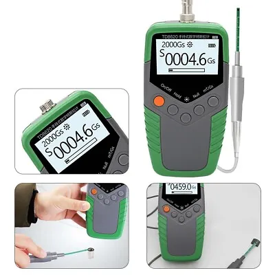 $249.90 • Buy High Precision TD8620 Handheld Magnetometer For Magnetic Field Measurements