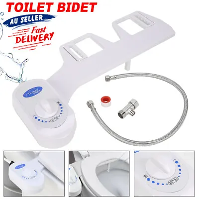 Toilet Bidet Seat Attachment Hygiene Water Wash Self Cleaning With Water Pipe AU • $30.99