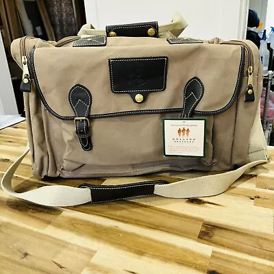 NWT Vintage Holland Brothers/Eddie Bauer Ford 20x10x10 Duffel Bag Khaki Canvas • $74.95