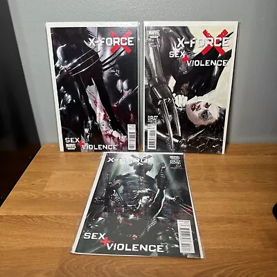 X-Force Sex And Violence 1 2 3 Complete Series Set Marvel Comics 2010 Lot • $25.95