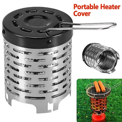 Portable Heater Cover Warmer Mini Tent Stove Heating Cover Stainless Steel RoBtl • $25.69