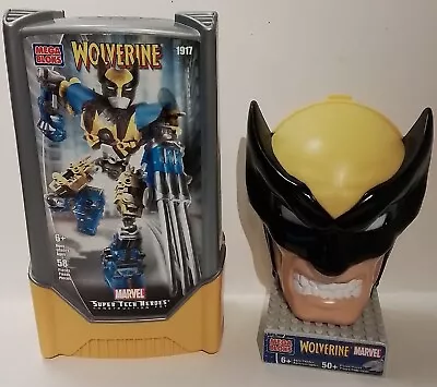 Mega Bloks 2004 Marvel WOLVERINE Head Building Set 50+ Pieces & 58 Piece • $21.99