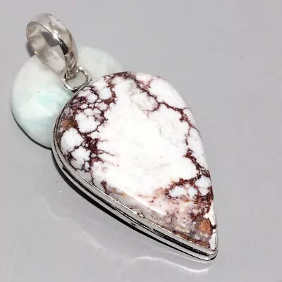 925 Silver Plated-Wild Horse Ethnic Gemstone Handmade Pendant Jewelry 2.1  JW • $1.99