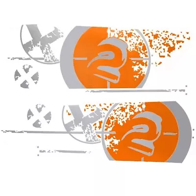 MasterCraft Boat Graphic Decals 750257 | X-2 Orange Gray (2 PC) • $265.62