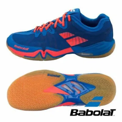 Babolat Shadow Tour Men's Badminton Shoes Indoor Court Blue Sports 30S1688233 • $86.31