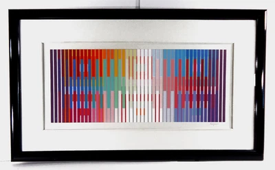 $3750 • Buy 1992 Yaacov Agam UNIVERSAL RAINBOW Signed, Numbered 29/36 And Framed Serigraph
