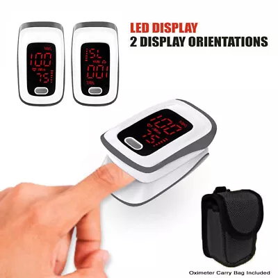 Fingertip Pulse Oximeter Blood Oxygen Saturation Monitor With Carry Case • $23.95