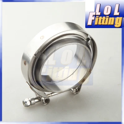 $19.03 • Buy 2.75  V-Band Downpipe Intercooler Clamp And Flange Kit Mild Steel Flange
