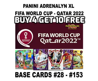 £99 • Buy Panini Adrenalyn Xl Qatar World Cup 2022 Base + Team Crest Cards #28 - #153
