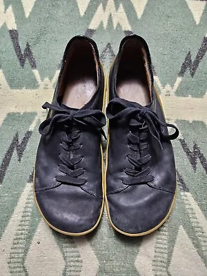 Vivobarefoot Men's Sz 47 EU Black Leather Lifestyle Casual Shoes • $34