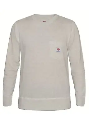 Franklin Marshall Mens Original Grey Long-Sleeved Round Neck Sweatshirt • £29.99