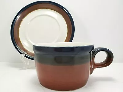 Mikasa Fire Song Cup And Saucer 8oz Stoneware Potters Art PF003 • $8