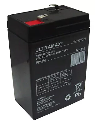 ULTRAMAX 6V 4.5AH Replacement BATTERY For Thomas The Tank Engine (Peg Perego) • £13.99