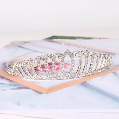  Child Wedding Tiara Bride Headpieces For Women Hair Jewelry • £7.99